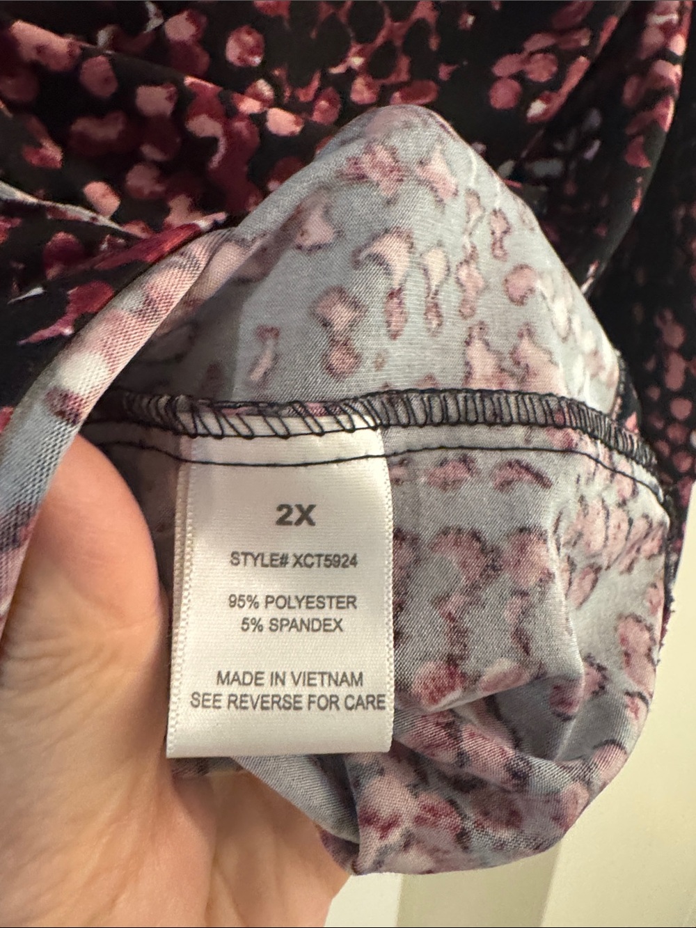Blue Mood Floral Top in Pink & Black - Picture 5 of 5